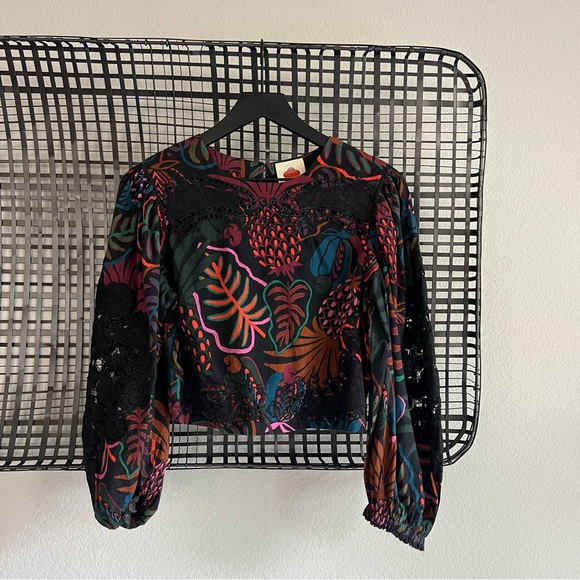 Farm Rio frutis dream puff sleeve blouse - Picture 2 of 11